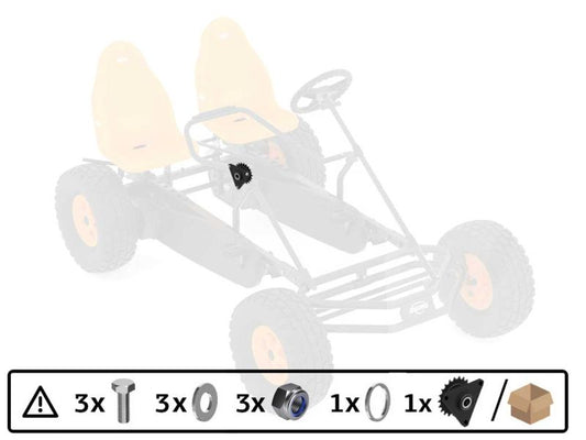 BERG Zahnrad für Hinterachse für Duo Coaster Pedal-Gokart