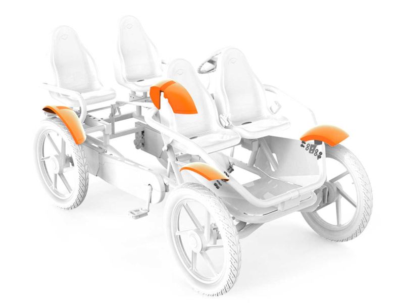 BERG Kotflügel-Set vorne und hinten 71° für BERG Gran Tour Racer / Offroad