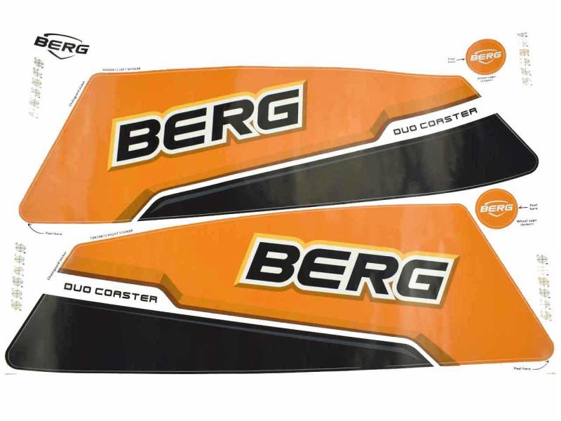 BERG Aufkleber-Set für XL Chopper Pedal-Gokart