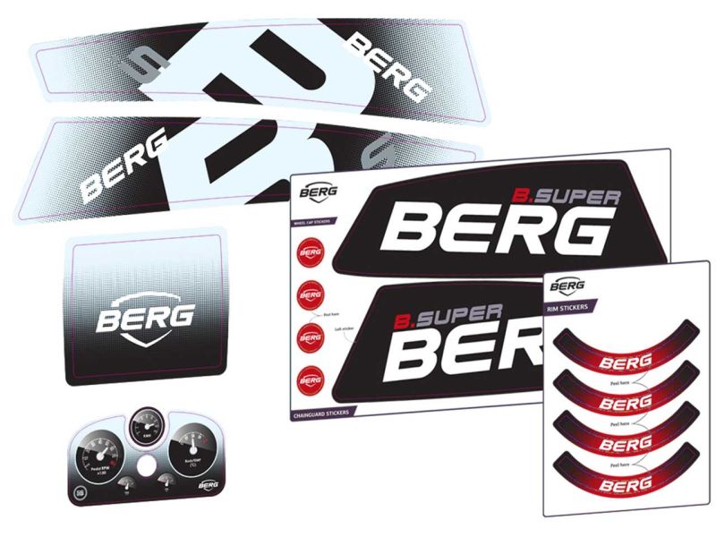 BERG Aufkleber-Set für B.Super Red Pedal-Gokarts