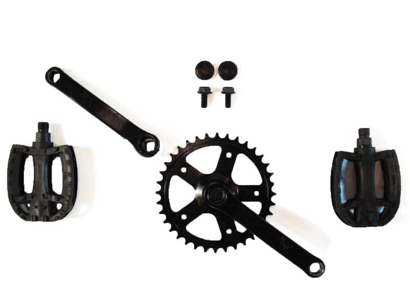 BERG Kurbelsatz für Buddy/Choppy Pedal-Gokart, 90 28Z, inkl. Pedale