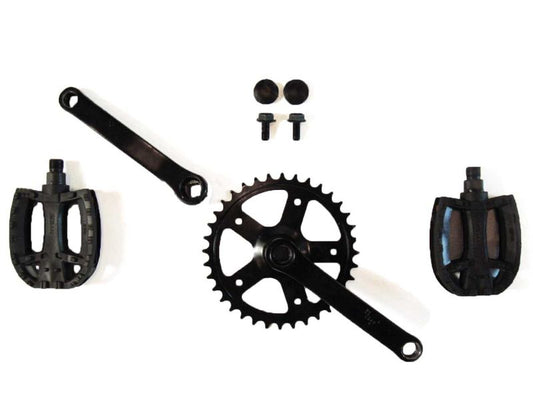 BERG Kurbelsatz für Buddy/Choppy Pedal-Gokart, 90 28Z, inkl. Pedale