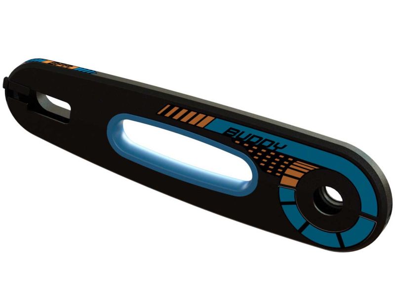 BERG Kettenkasten für Buddy B-Orange Pedal-Gokart, orange/blau, vorne