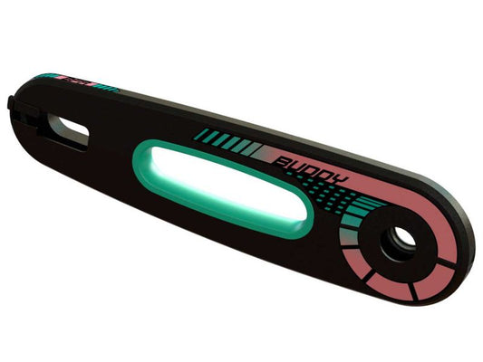 BERG Kettenkasten für Buddy Lua Pedal-Gokart, rosa/grün, vorne