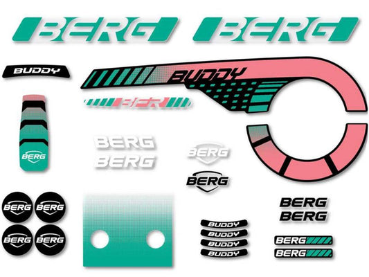 BERG Aufkleber-Set »Lua« für Buddy 2.0 Pedal-Gokarts