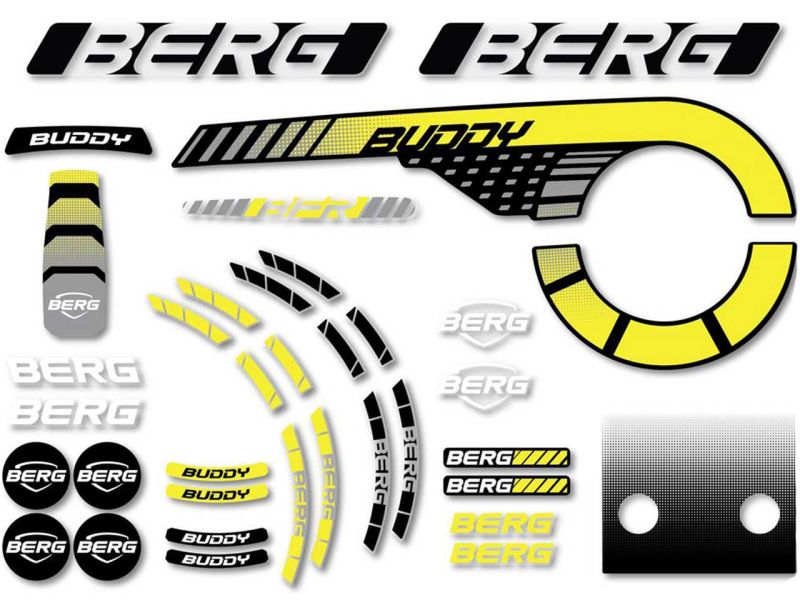 BERG  Aufkleber-Set für Buddy Cross 2.0 Pedal-Gokart