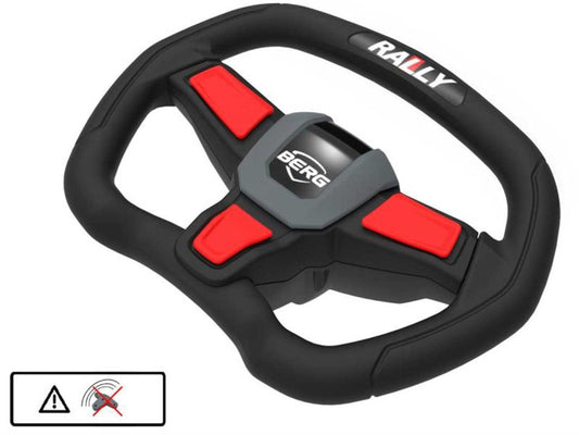 BERG Lenkrad für Rally APX Red 2.0 Pedal-Gokarts mit 3-Gang-Schaltung