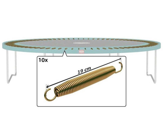 BERG Federn »GoldSpring Solo« für Favorit Trampoline, 10 Stück, ab Baujahr 2015