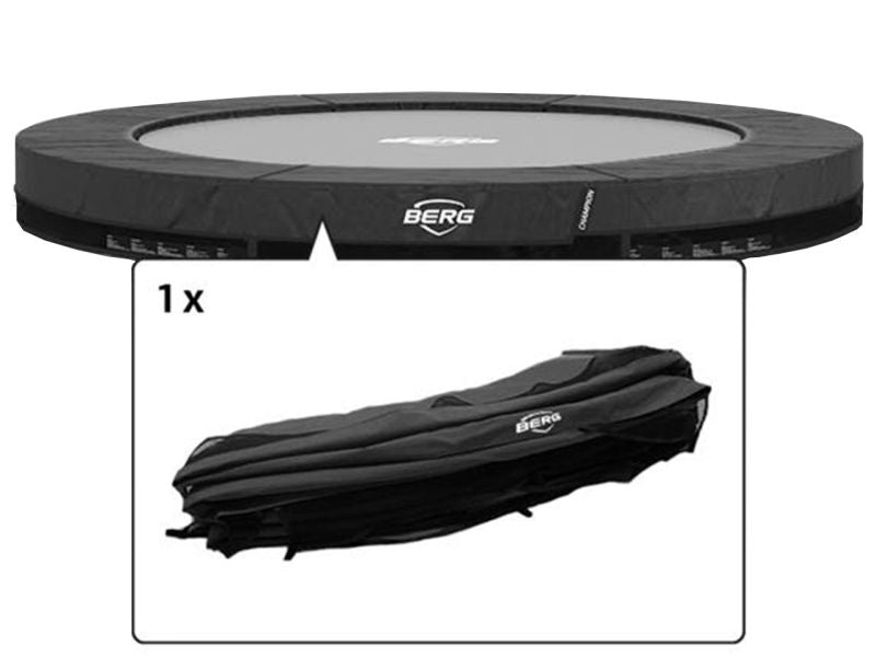 BERG Schutzrand für Champion InGround 270 Trampoline, grau, ab Baujahr 2022
