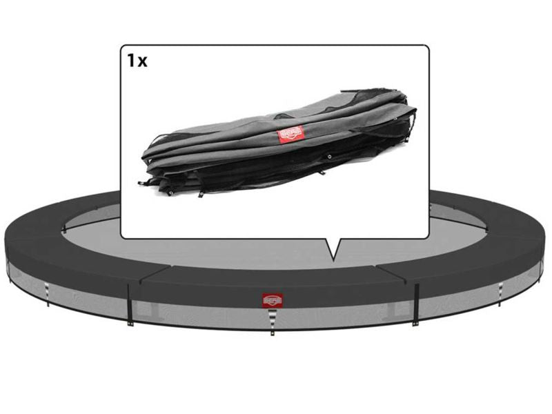 BERG Schutzrand für Favorit InGround 330 Trampoline, grau, 8-tlg. segmentiert