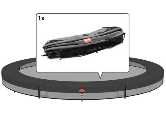 BERG Schutzrand für Favorit InGround 330 Trampoline, grau, 8-tlg. segmentiert