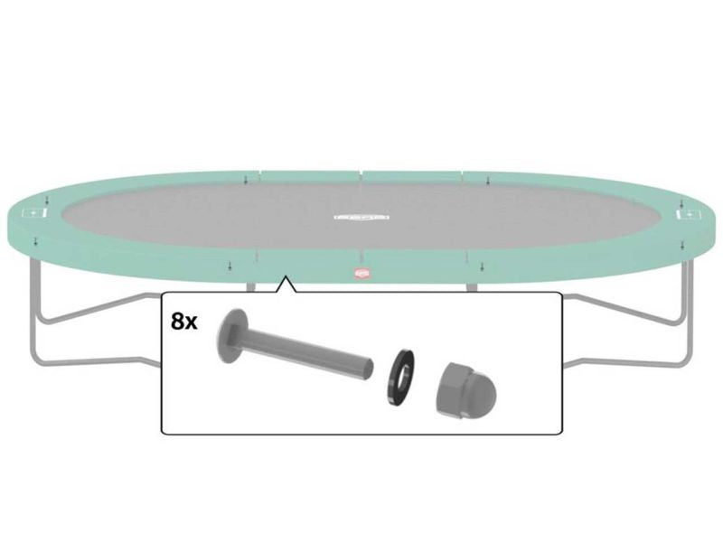 BERG Montageset für Oberer Rahmen InGround/Regular Grand Elite/Champion 520/470, 48 mm &amp; 50,8 mm