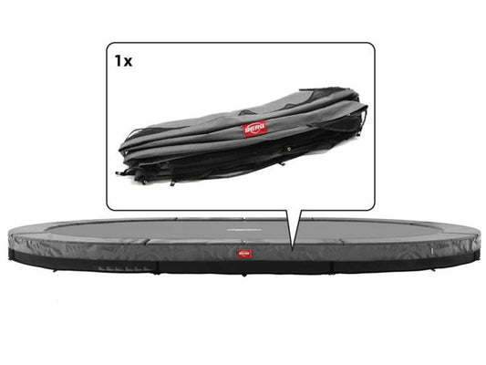 BERG Schutzrand für Grand Champion InGround 350 Trampoline, grau, bis Bj. 2021