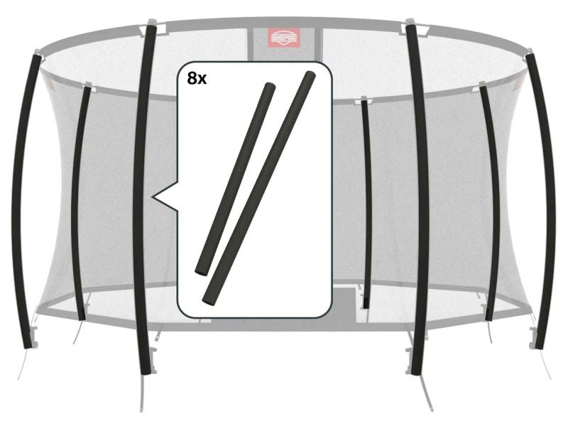 BERG Schaumstoffschutz für Sicherheitsnetz Deluxe, 8-tlg.