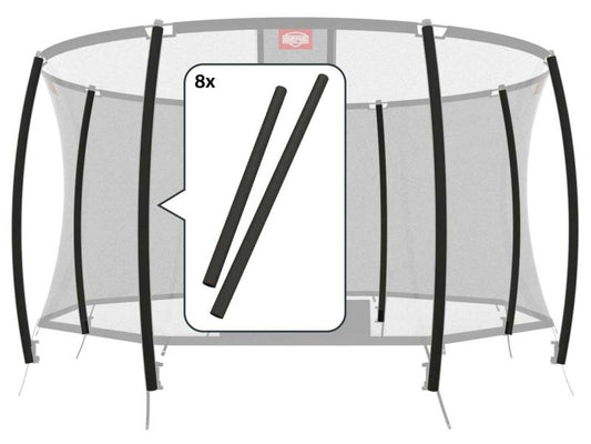 BERG Schaumstoffschutz für Sicherheitsnetz Deluxe, 8-tlg.