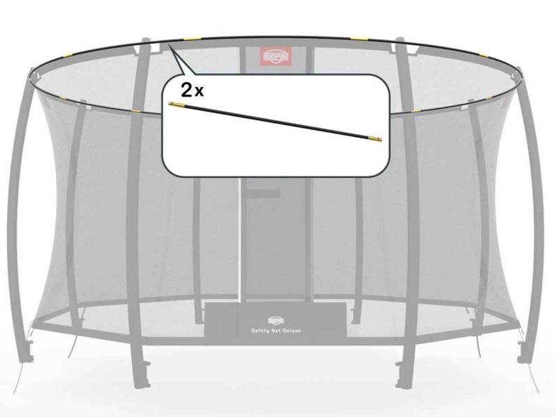 BERG Fiberglasstangen für Grand Sicherheitsnetz Deluxe 350, 2-tlg., ab Baujahr 2020