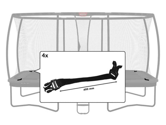 BERG Schnellverschluss (400 mm) für Ultim Sicherheitsnetz DLX XL - 500  (4x)