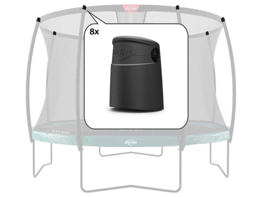 BERG Abdeckkappen für Sicherheitsnetz Deluxe, 8 Stück