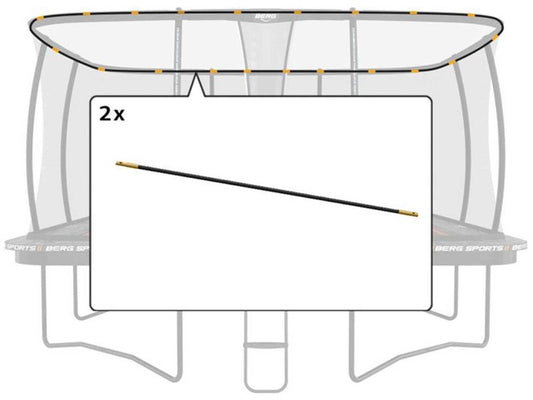 BERG Fiberglasstangen Set für Ultim Sicherheitsnetz Deluxe XL 5x5, 2-tlg.