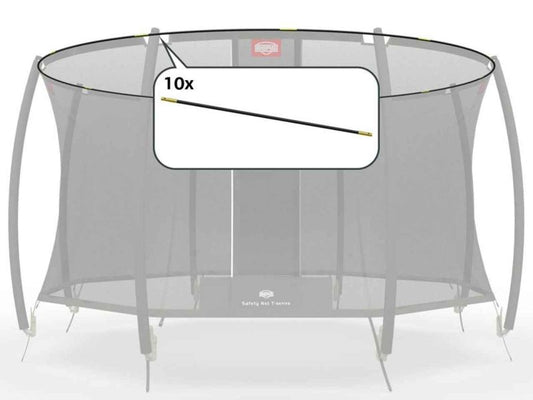 BERG Fiberglasstangen Komplett-Set für Sicherheitsnetz T-Serie 330, 10-tlg., bis Baujahr 2018
