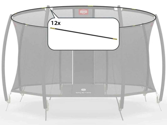 BERG Fiberglasstangen Komplett-Set für Sicherheitsnetz T-Serie 380, 12-tlg., bis Baujahr 2018