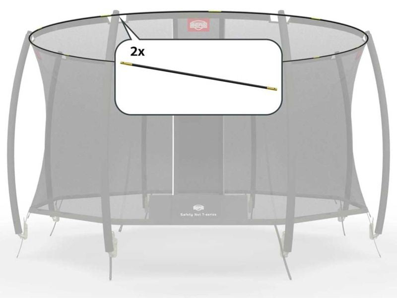 BERG Fiberglasstangen für Sicherheitsnetz T-Serie 430, 2-tlg.