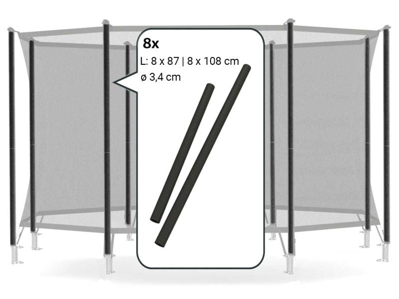 BERG Schaumstoffschutz für Sicherheitsnetz Comfort , 16-tlg.