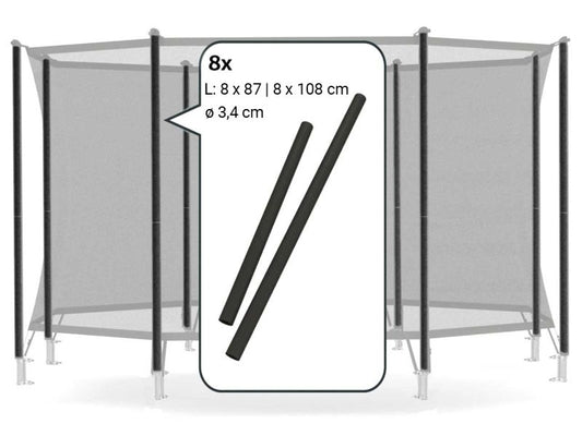 BERG Schaumstoffschutz für Sicherheitsnetz Comfort , 16-tlg.