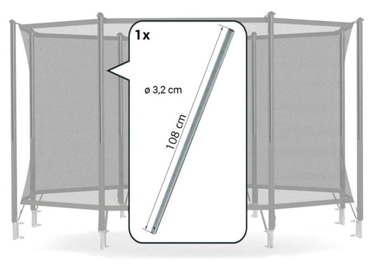 BERG Oberes Rohr für Sicherheitsnetz Comfort ab Bj. 2018, einzeln, 108 cm