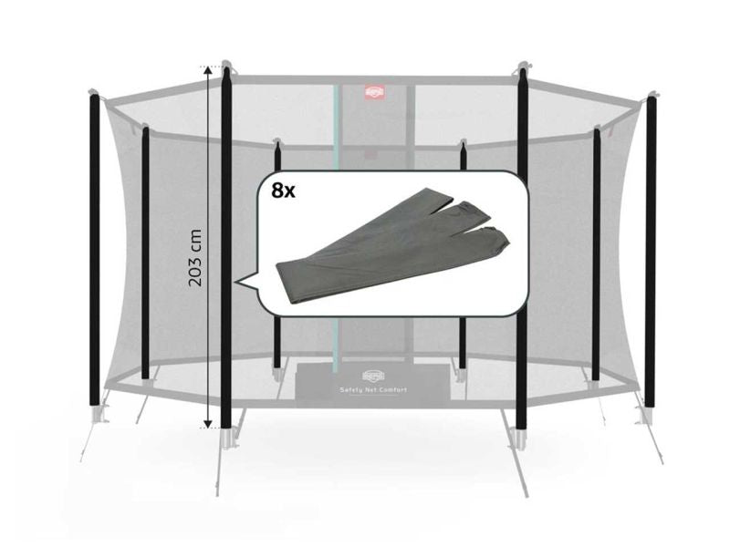BERG Schutzhüllen für Schaumstoffschutz des Sicherheitsnetz Comfort, 8-tlg., bis Baujahr 2015