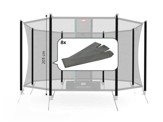 BERG Schutzhüllen für Schaumstoffschutz des Sicherheitsnetz Comfort, 8-tlg., bis Baujahr 2015