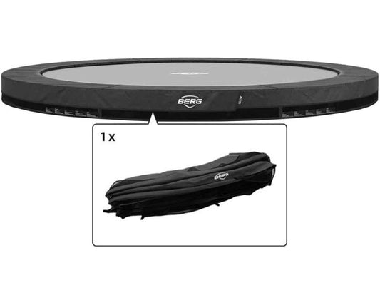 BERG Schutzrand für Elite InGround 380 Trampoline, grau, ab Baujahr 2022