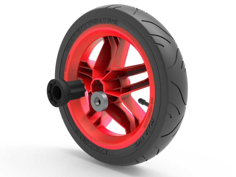 BERG Rad für Rally APX Red 2.0 Pedal-Gokarts, 12.5x2.50-9, Slick, rot