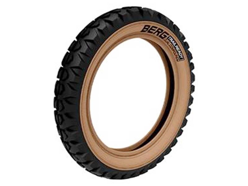 BERG Reifen »Trail« für Biky Laufrad, 12.5x2.25-8, All Terrain, schwarz/orange/beige