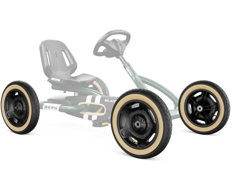 BERG Rad für Buddy Retro Green, 12.5x2.25-8 Slick, schwarz/beige