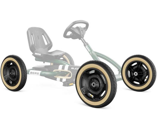 BERG Rad für Buddy Retro Green, 12.5x2.25-8 Slick, schwarz/beige
