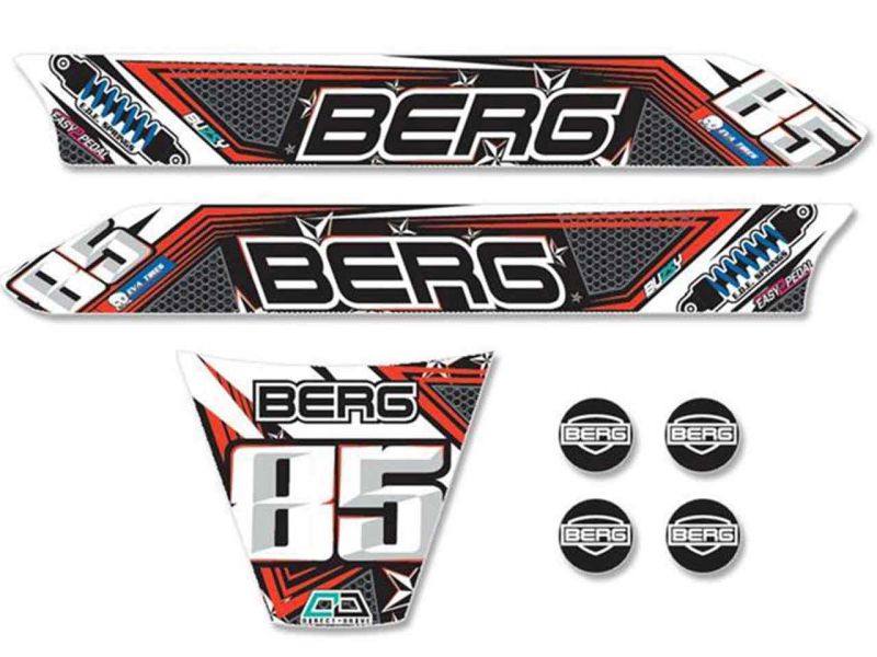 BERG Aufkleber-Set für Buzzy Nitro Pedal-Gokarts