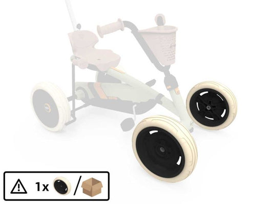 BERG Rad Buzzy, 9x2, schwarz/beige, vorne