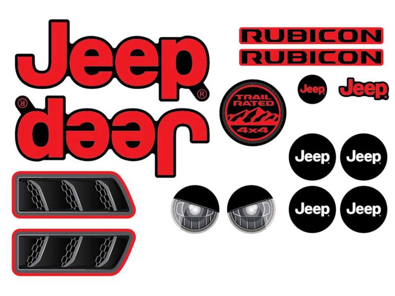 BERG Aufkleber-Set für Buzzy Rubicon Pedal-Gokarts