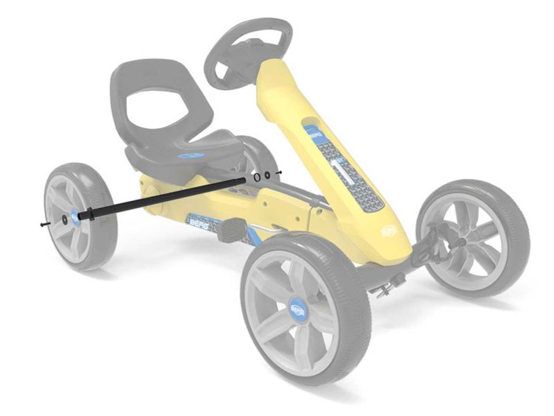 BERG Hinterachs-Set für Reppy Pedal-Gokarts, außen
