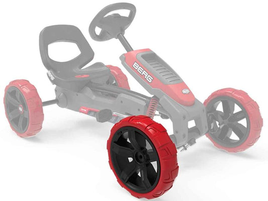 BERG Rad für Reppy Rebel Pedal-Gokarts, vorne rechts, 10x2.5, schwarz-rot