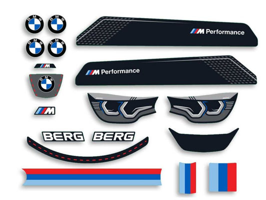 BERG Aufkleber-Set für Reppy BMW Pedal-Gokarts