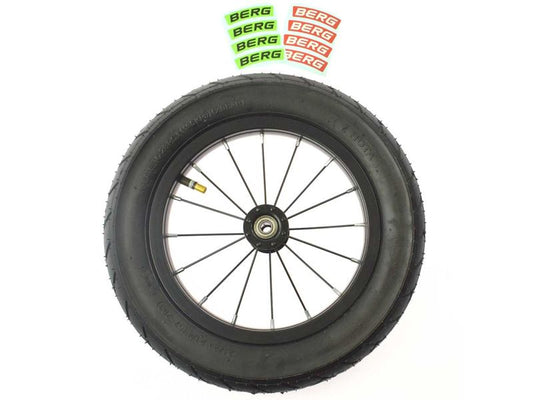 BERG Rad für Biky Laufrad mit Handbremse, 12&#039;&#039;, Slick, schwarz