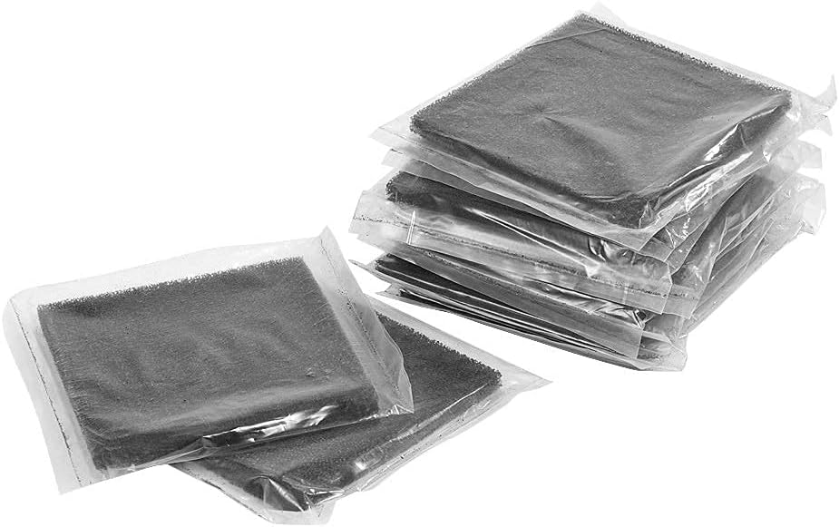 Aktivkohlefilter, Lötschwamm, 10 Stück 13cm x 13cm zum Löten von Rauchabsorbern Rauchabzug Dunstabzug