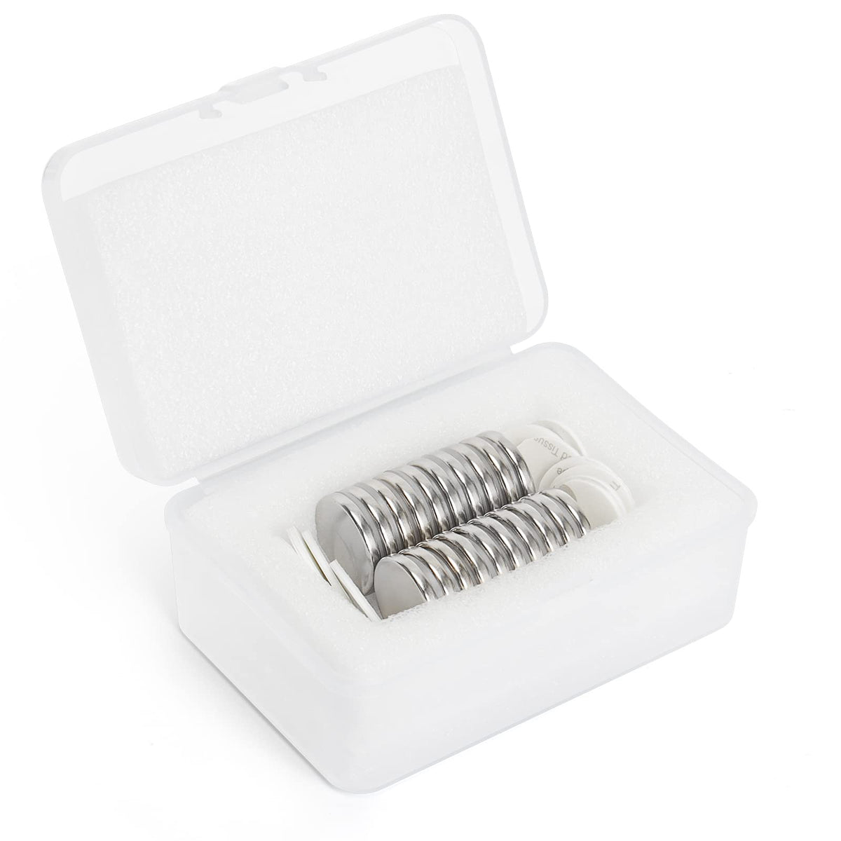 Wukong Schwarz Neodym Magnete Selbstklebend Extra Stark 20x3mm | 6 Stück, Mini Runde Magnete Heavy Duty für Magnettafel Whiteboard Kühlschrank