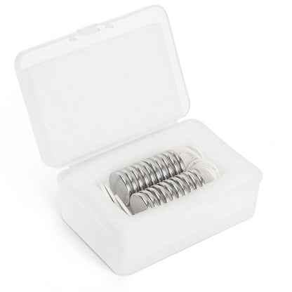 Wukong Schwarz Neodym Magnete Selbstklebend Extra Stark 20x3mm | 6 Stück, Mini Runde Magnete Heavy Duty für Magnettafel Whiteboard Kühlschrank