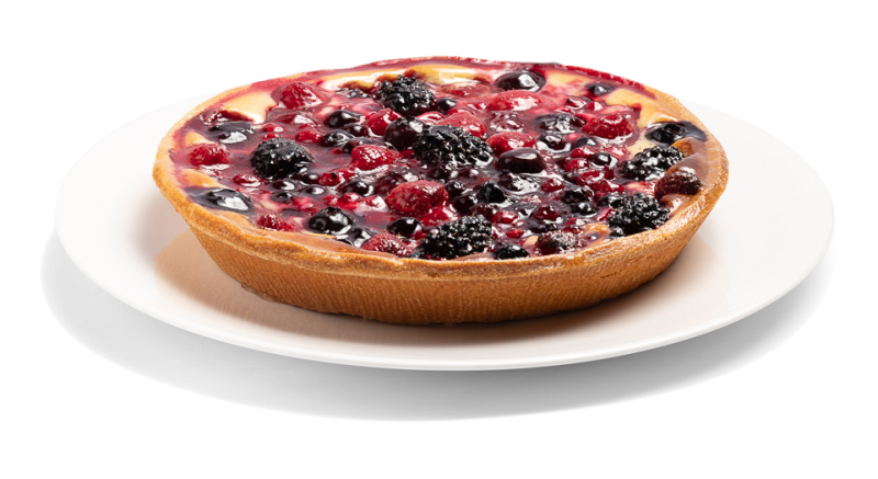 Beeren-Sauerrahm Tarte, für 4 bis 6 Personen