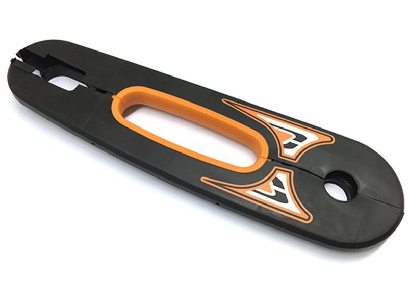 BERG Kettenkasten für Buddy Pro Pedal-Gokarts, schwarz/orange, vorne