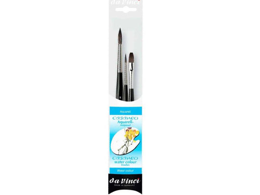 da Vinci Aquarellpinsel-Set, Casaneo »Serie 5386«, 3-tlg.