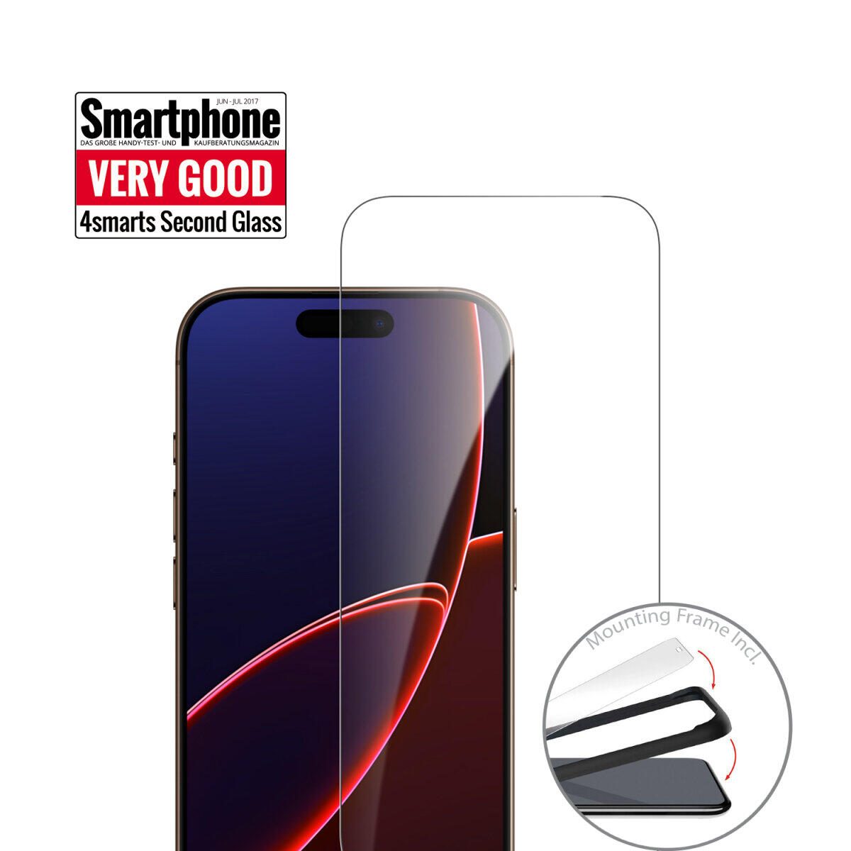 4smarts Second Glass mit Montagerahmen für Apple iPhone 17 Pro Max